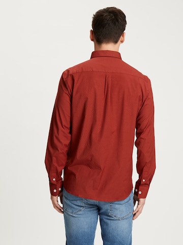 Cross Jeans Regular Fit Hemd in Rot