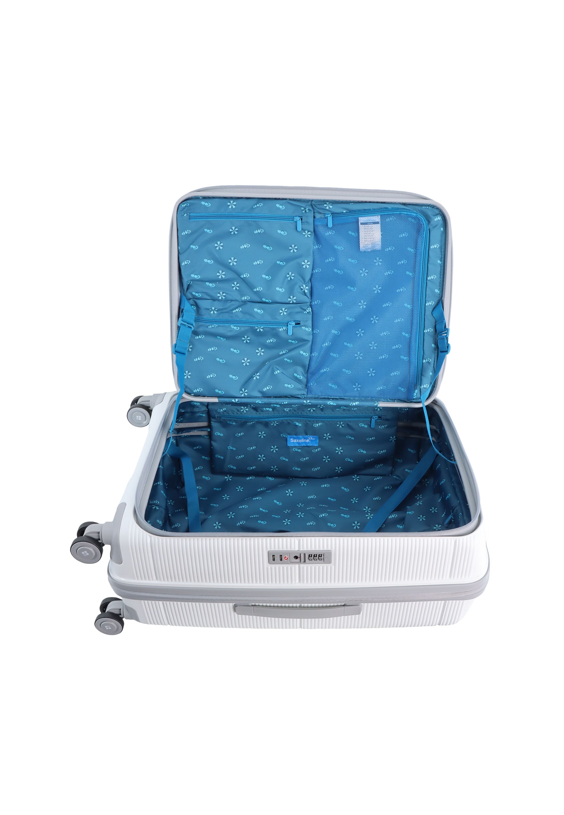 Saxoline Blue Koffer 'Boho' in Weiß