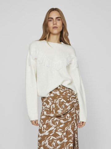 VILA Sweater in White: front