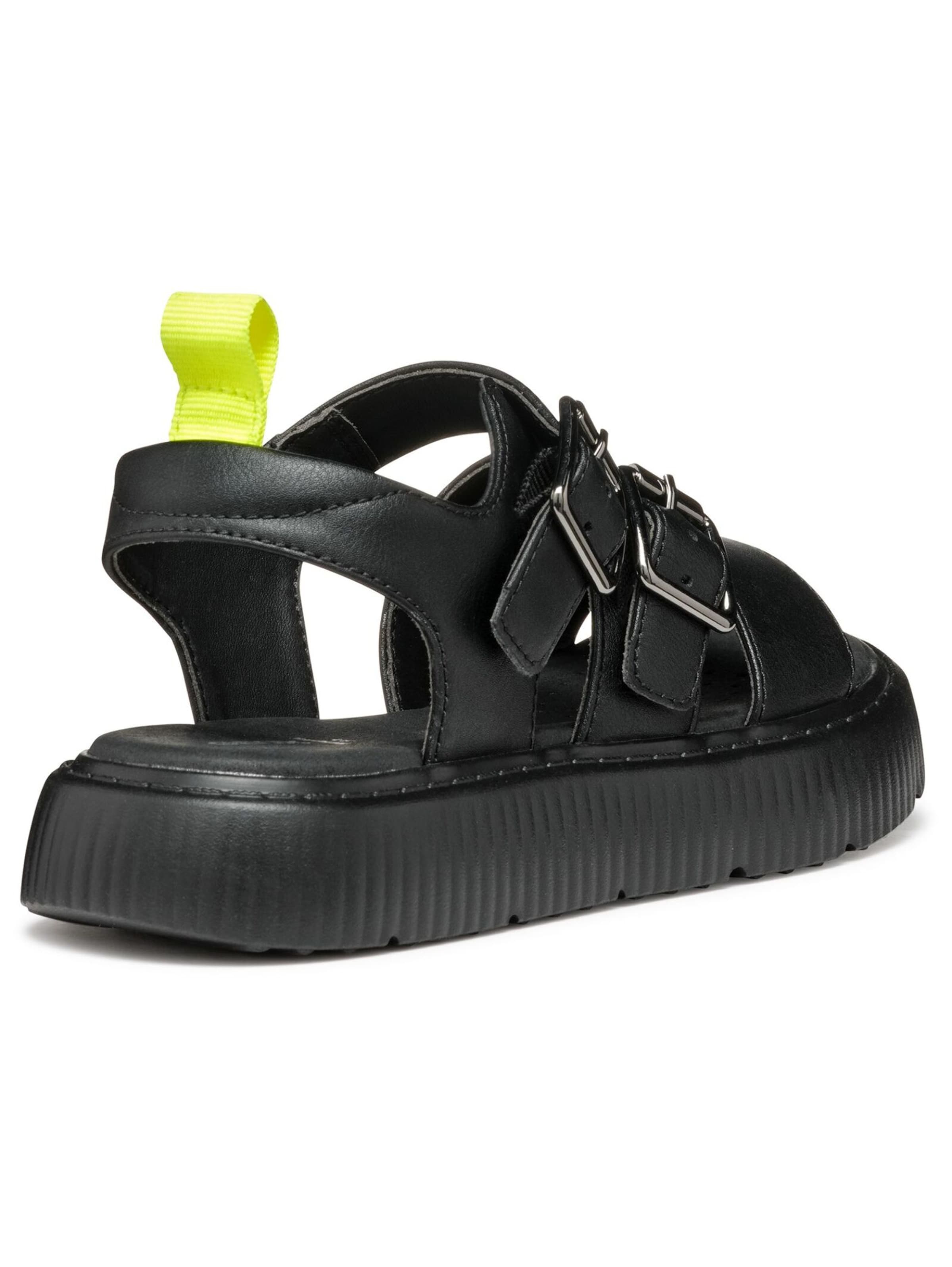 GEOX Sandale in Schwarz