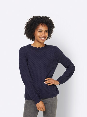 Pull-over heine en bleu : devant