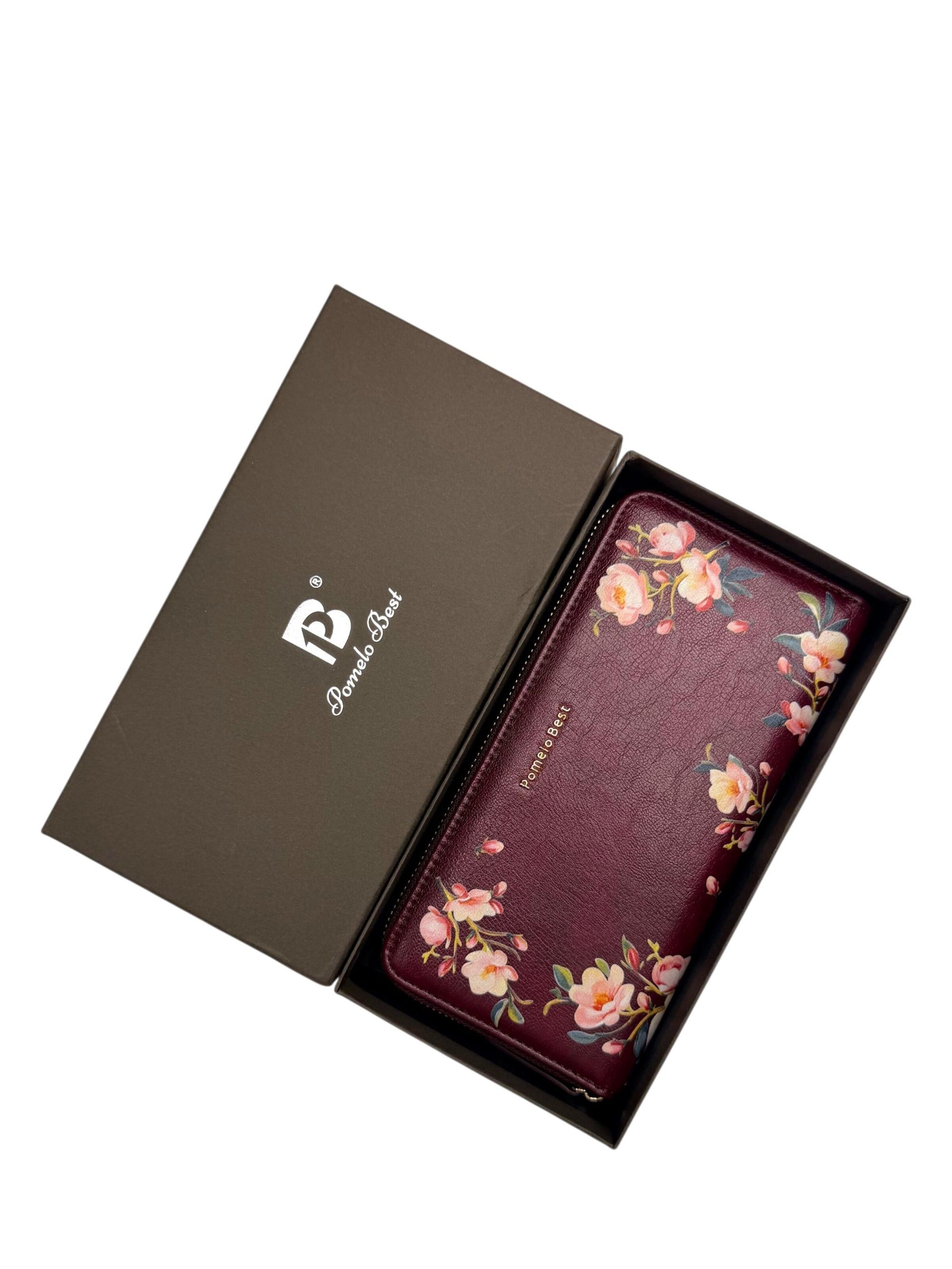Portamonete 'Pomelo Best Portemonnaie Damen mit Blumenprint' di Pomelo Best in rosso
