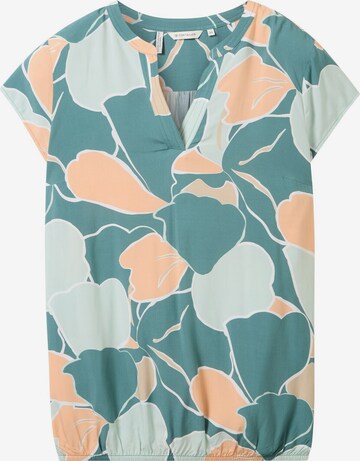 Tom Tailor Women + Blouse in Groen: voorkant