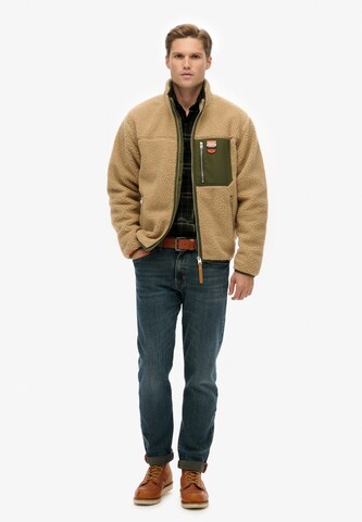Veste en polaire Superdry en marron