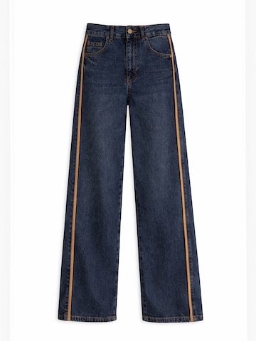 Wide Leg Jean 'Palazzo Mid Rise Jeans' IT'S BASIC en bleu : devant