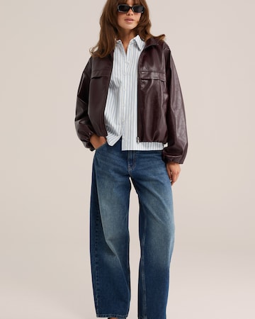WE Fashion Between-season jacket in Purple