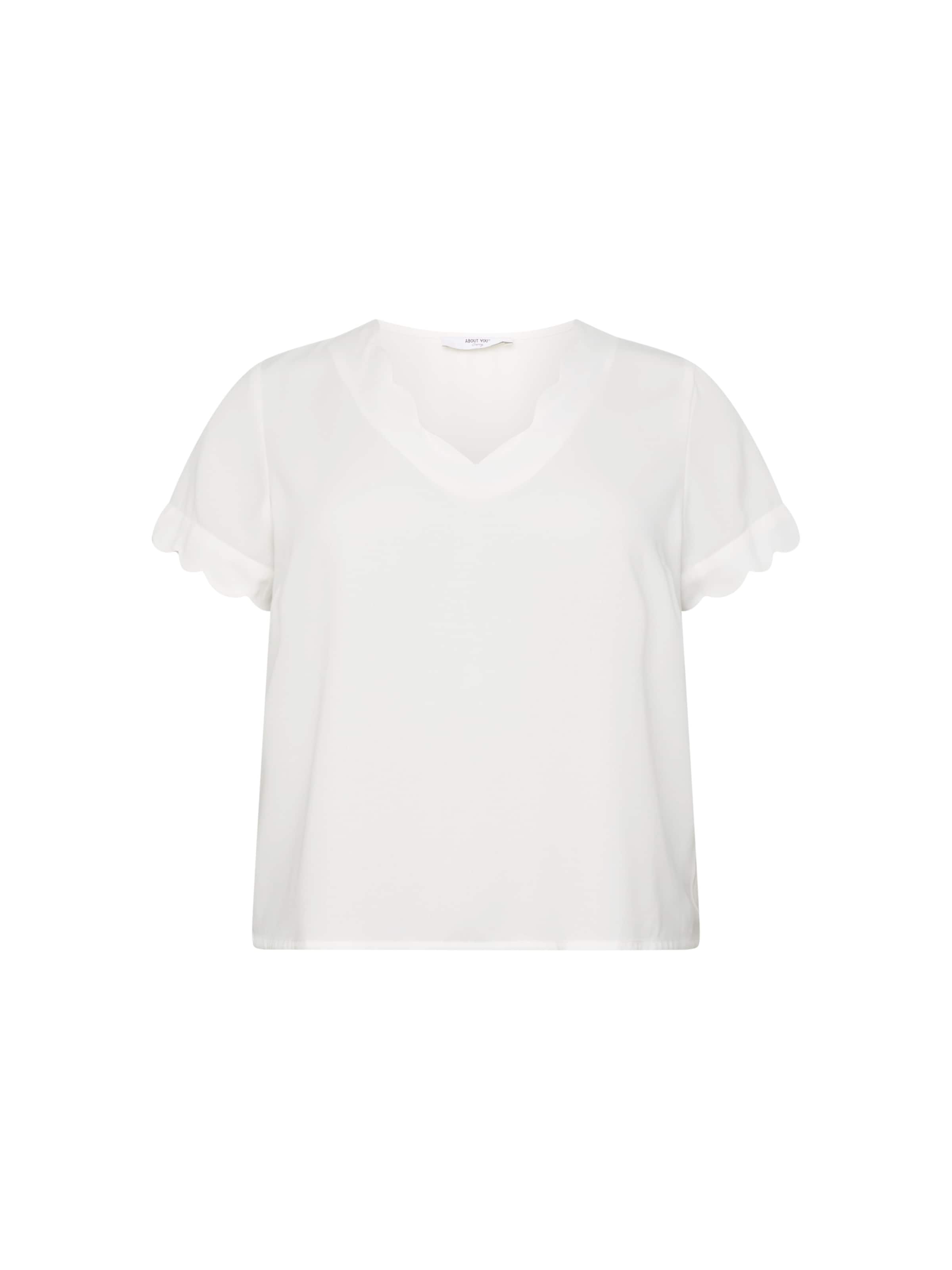 ABOUT YOU Curvy Shirt 'Fotini' in Wit: voorkant