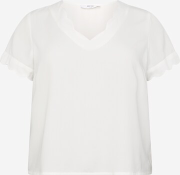 ABOUT YOU Curvy Shirt 'Fotini' in White: front
