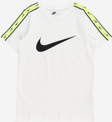 Nike Sportswear - Camisola 'REPEAT' em branco: frente