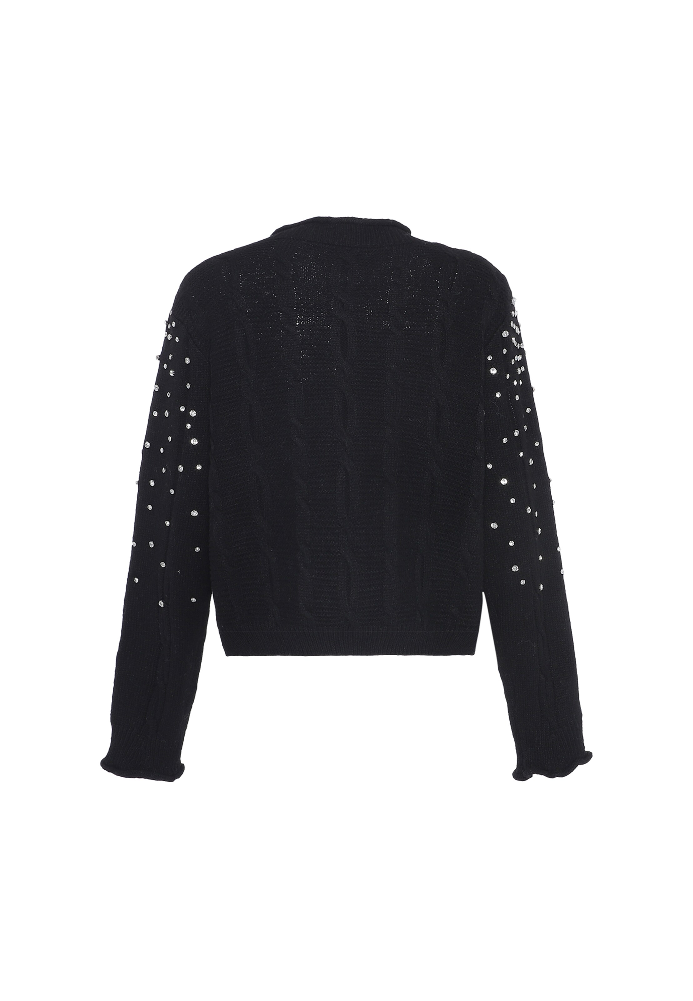 faina Πλεκτή ζακέτα σε μαύρο