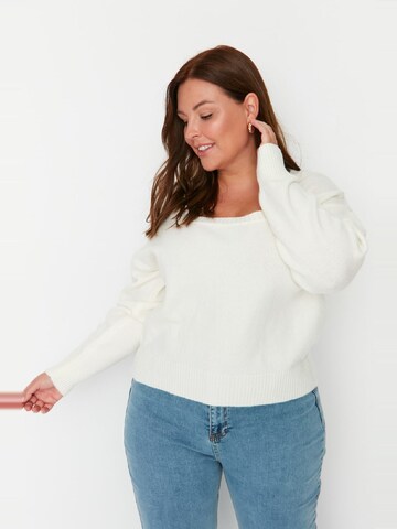 Trendyol Curve Pullover i beige