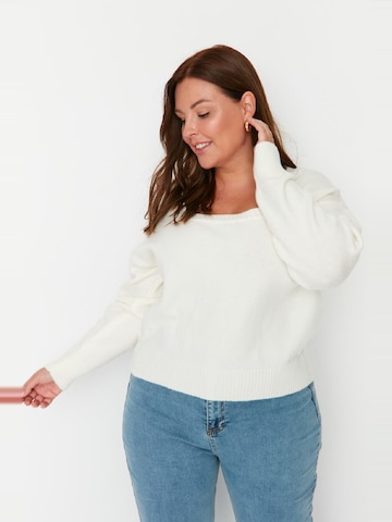 Trendyol Curve Pullover i beige