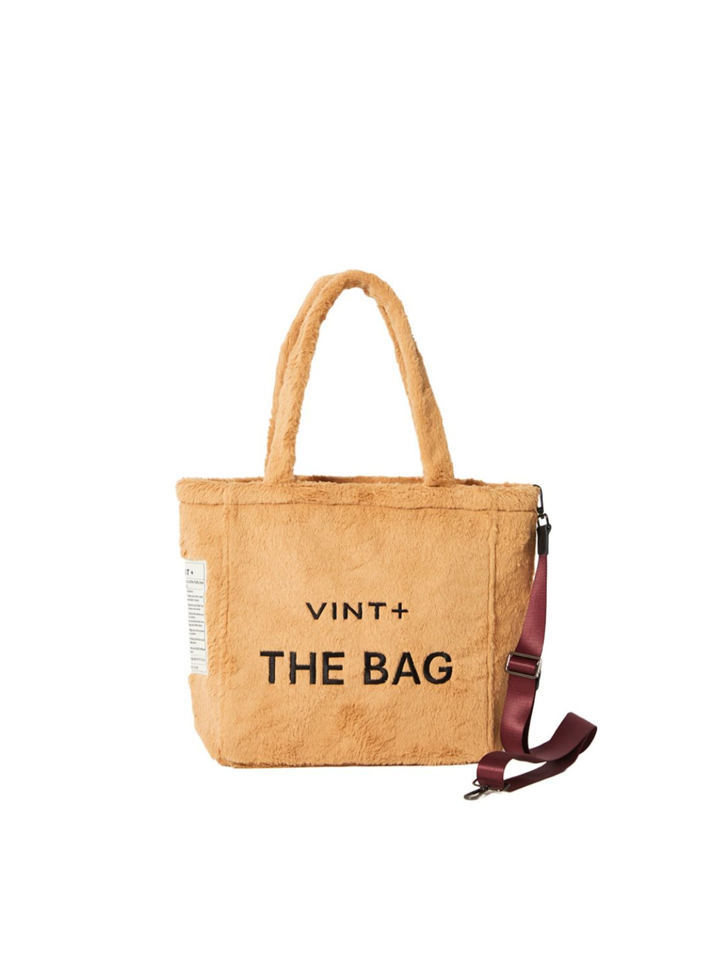 Cabas 'Fluffy Bag Big' VINT+ en marron : devant