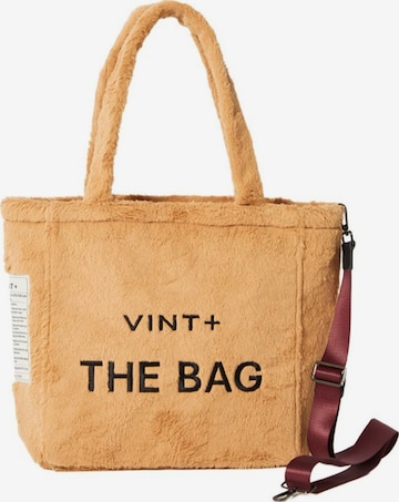 Cabas 'Fluffy Bag Big' VINT+ en marron : devant