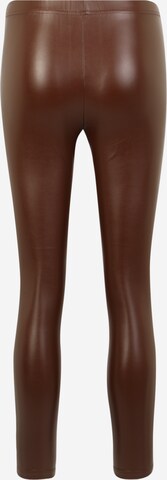 VILA Skinny Leggings 'Katy' in Brown