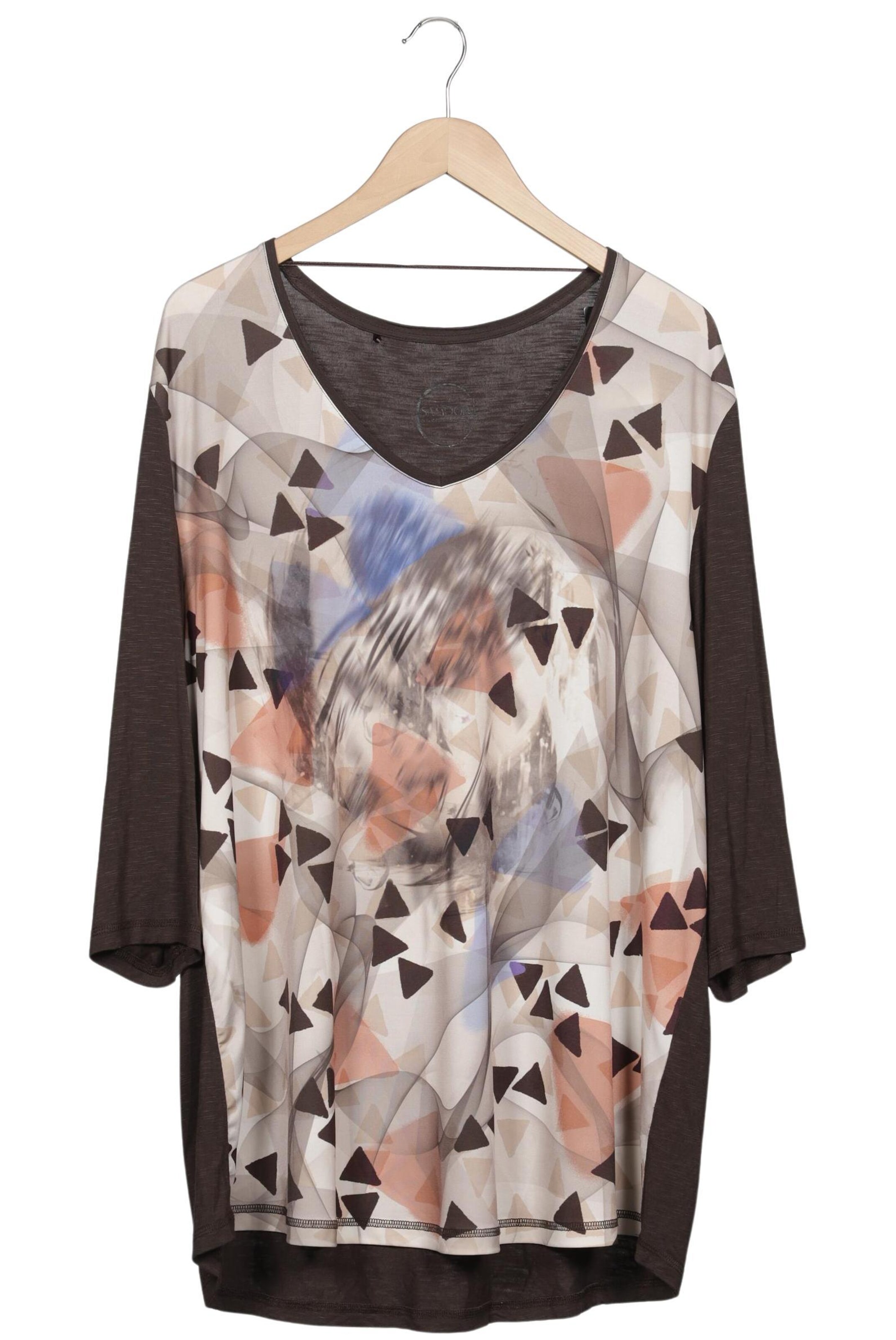 SAMOON Top & Shirt in XXL in Brown: front