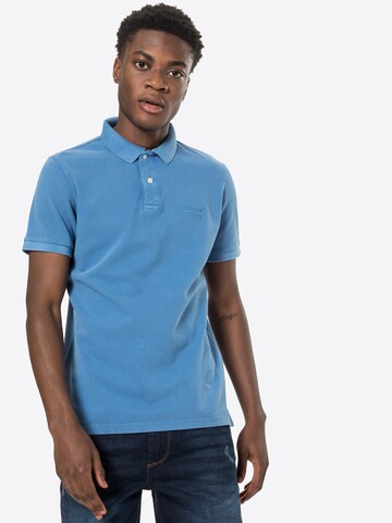 Superdry Tapered Shirt in Blue: front
