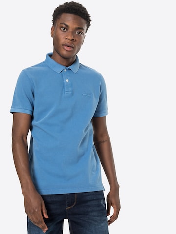 Superdry Tapered Poloshirt in Blau: predná strana