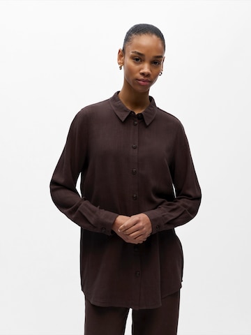 OBJECT Blouse 'OBJSANNE' in Brown: front