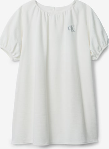 Calvin Klein Jeans Jurk in Wit: voorkant