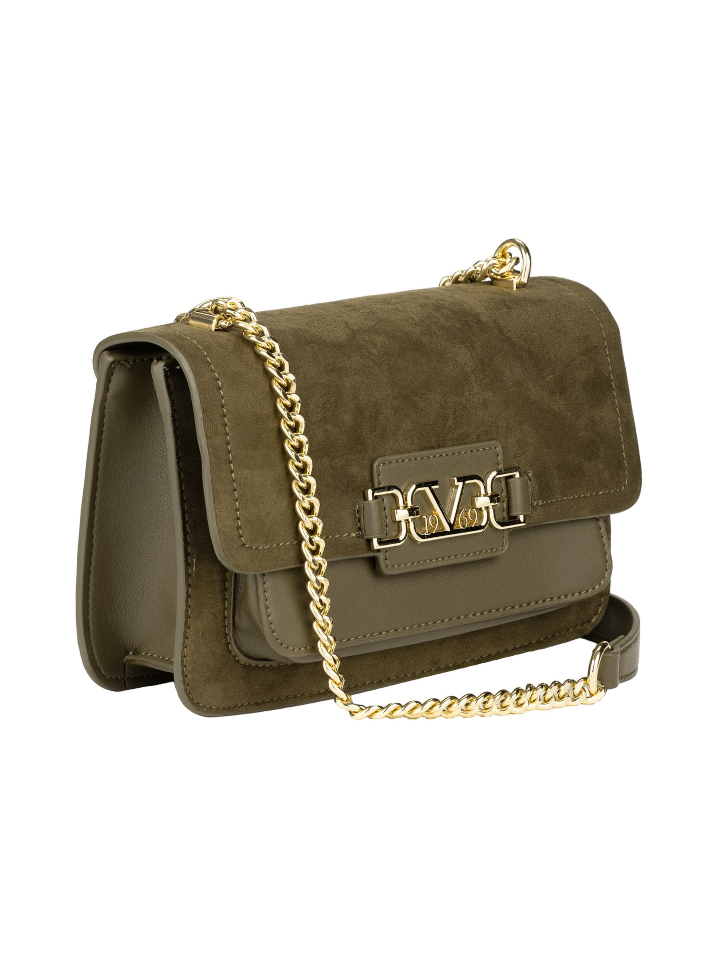 Geantă de umăr de la 19V69 ITALIA pe verde