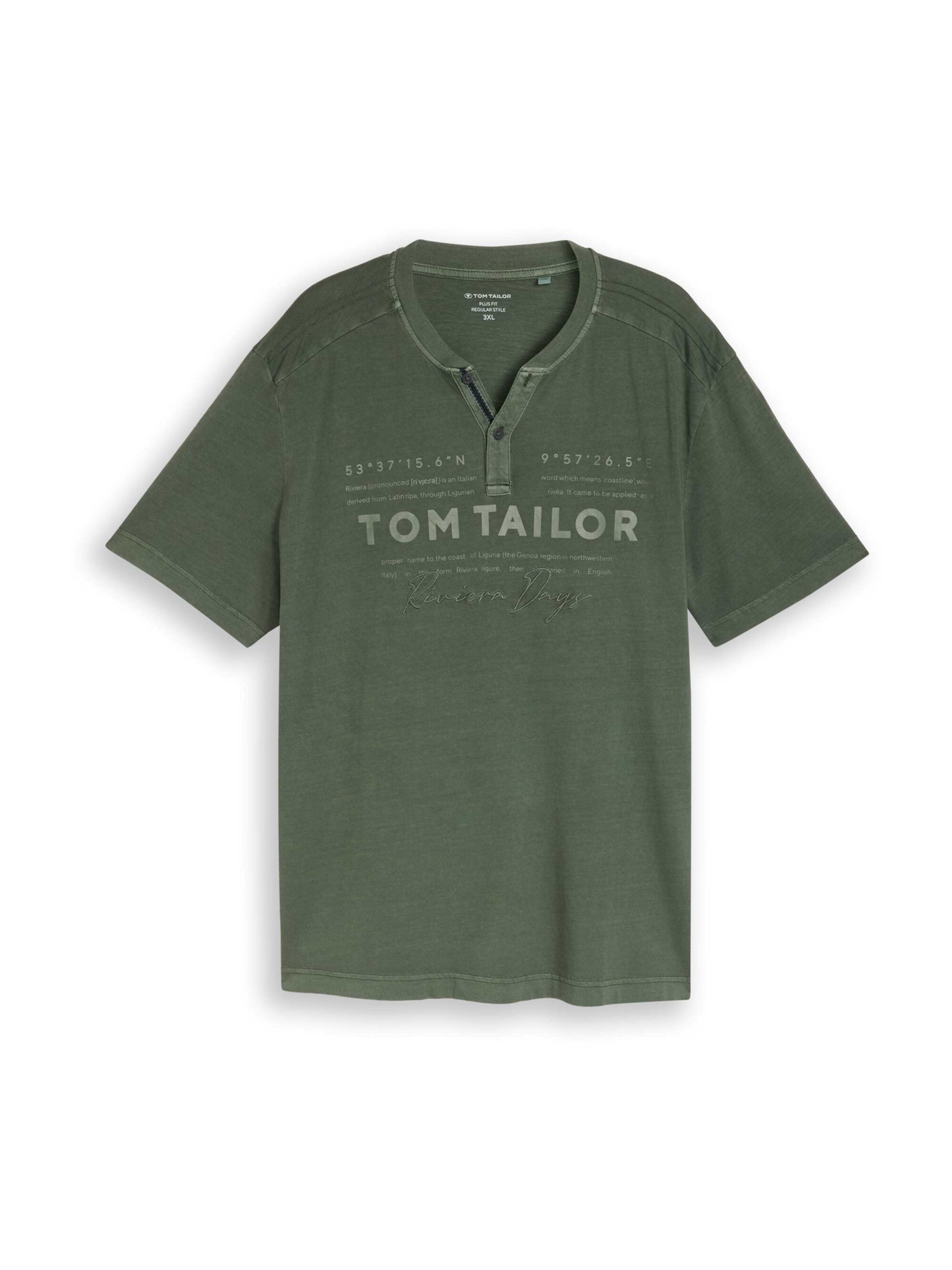 TOM TAILOR Men + Shirt in Groen: voorkant