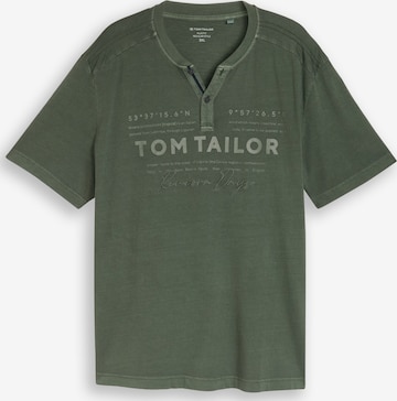 TOM TAILOR Men + Shirt in Groen: voorkant