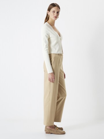 Regular Pantalon à plis Ipekyol en beige