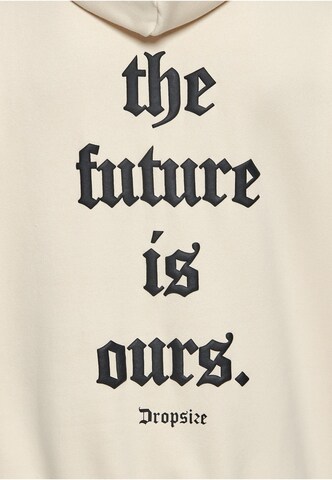 Dropsize - Sudadera 'Future Is Ours' en beige