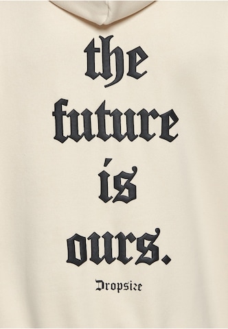 Bluză de molton 'Future Is Ours' de la Dropsize pe bej