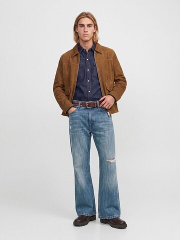 JACK & JONES Loosefit Jeans 'JJIToby JJCrew' in Blauw