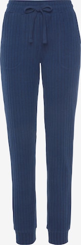 LASCANA - Tapered Pantalón en azul: frente