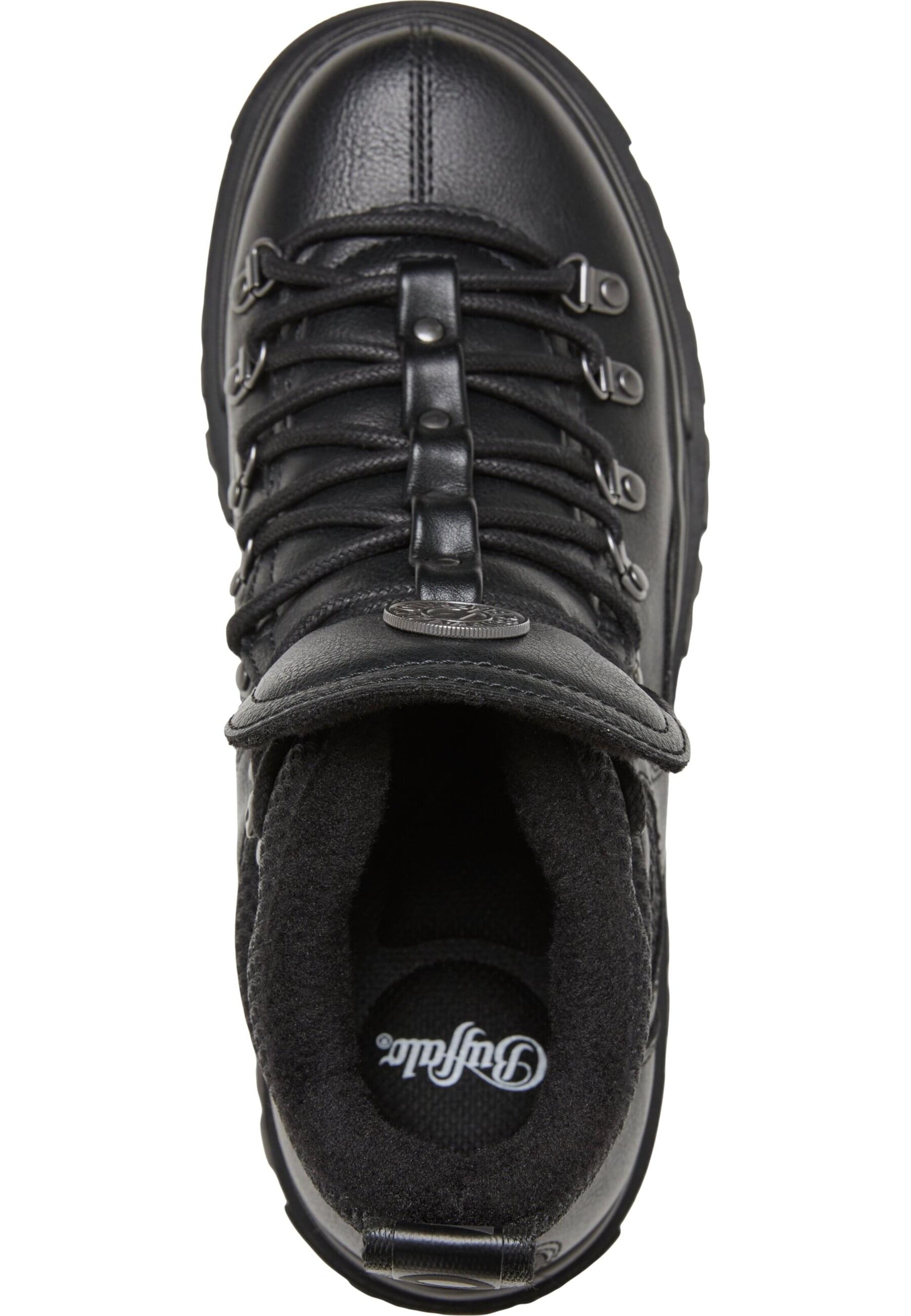 Stivaletto stringato 'Aspha' di BUFFALO in nero