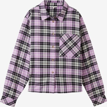 TOM TAILOR DENIM Blouse in Purple: front