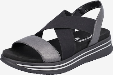 REMONTE Sandals in Black: front