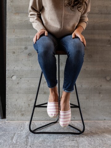 Gottstein Espadrilles 'Espadrille Camping Linen duo' in Pink