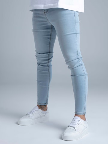 SikSilk Skinny Džíny – modrá: přední strana