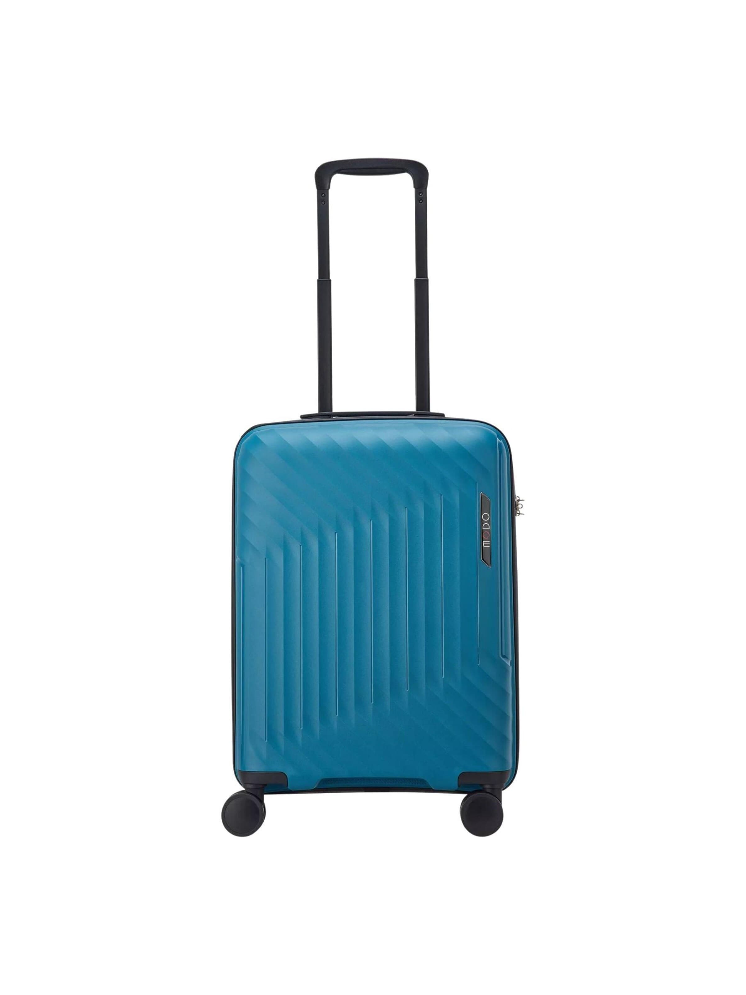 MODO by Roncato Wózek 'RONCATO TROLLEY CABINA 4R 55/20CM LUMEN Valigie e Trolley' w kolorze niebieski: przód