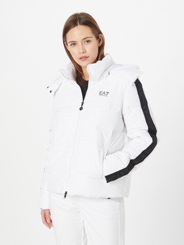 EA7 Emporio Armani Winter Jacket 'GIUBBOTTO' in White: front