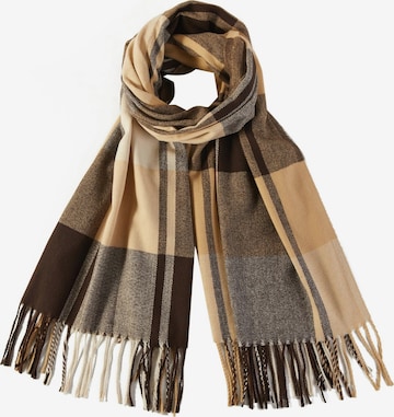 19V69 ITALIA Schal 'Heritage' in Beige: Vorderseite