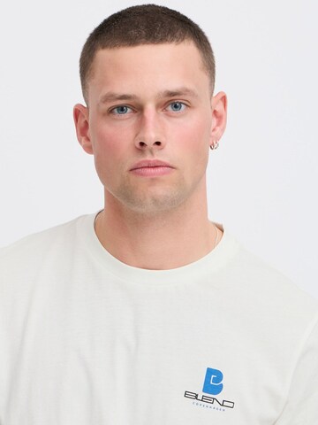 BLEND T-Shirt ' BHEMMERT print tee ' in Weiß