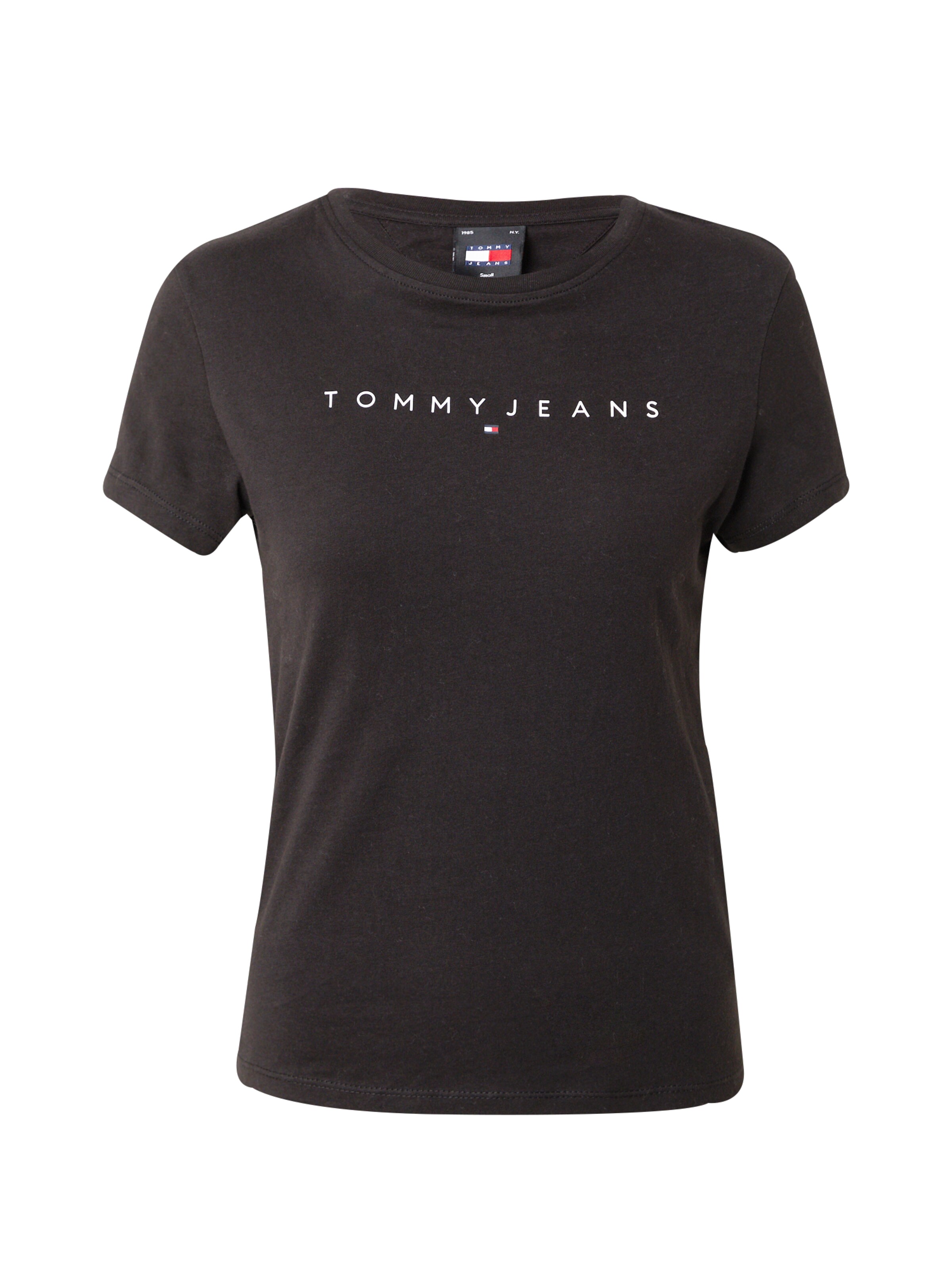 Tommy Jeans Curve Shirt in Schwarz: Vorderseite