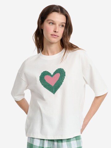 Camicia da notte di ETAM in bianco: frontale