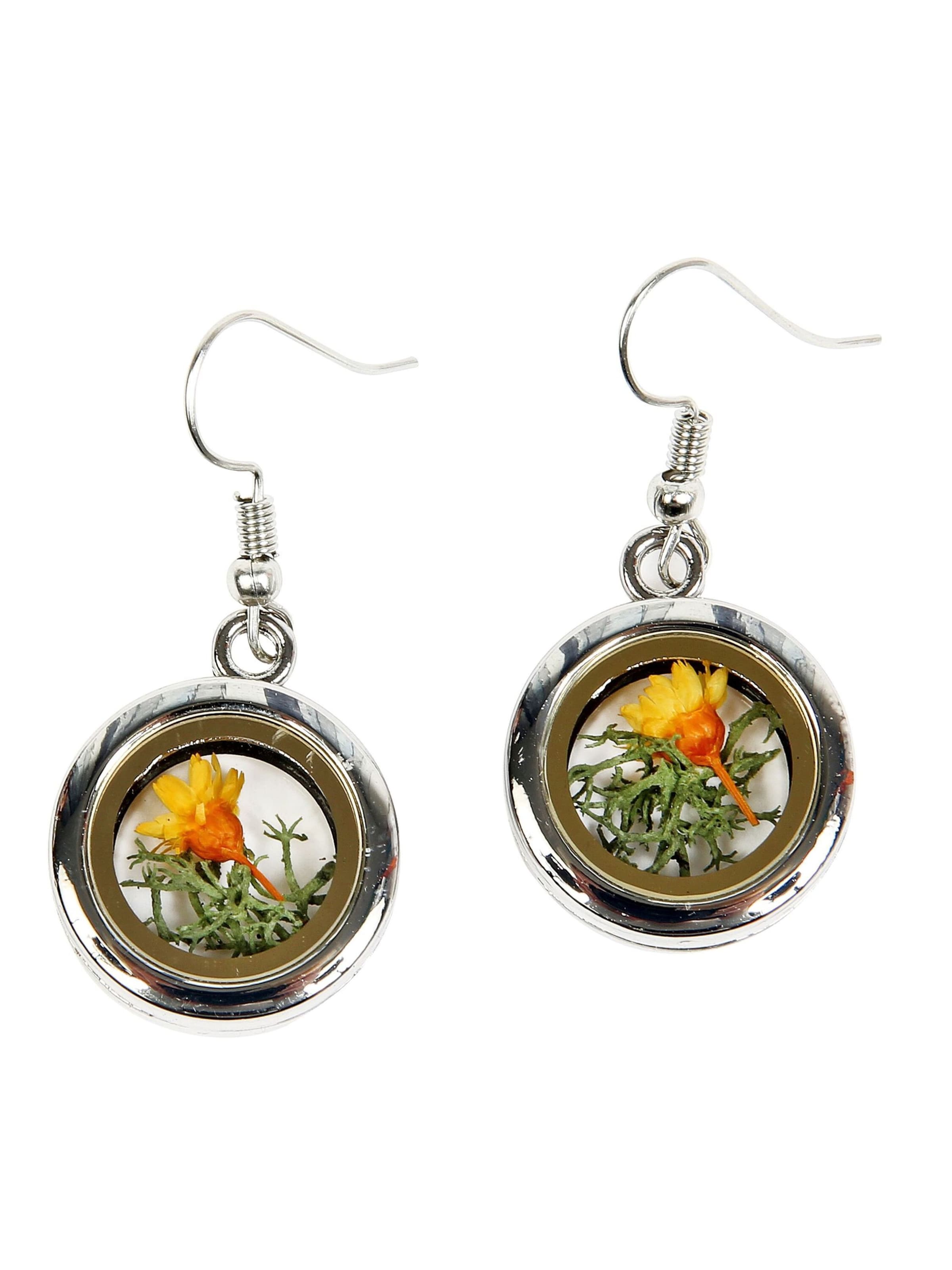 Boucles d'oreilles DeMarie en jaune : devant