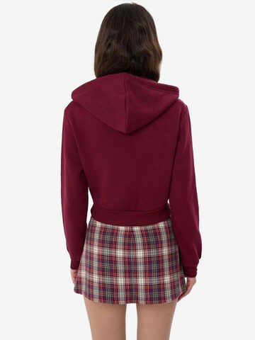 Hiccup Zip-Up Hoodie in Red