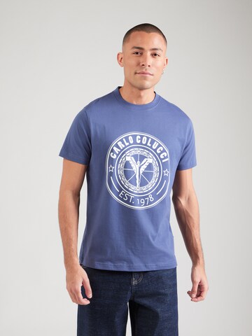 Carlo Colucci Μπλουζάκι σε μπλε: μπροστά
