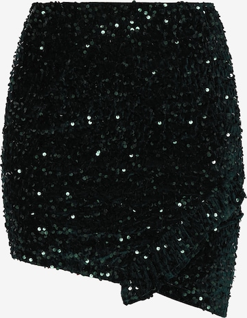 Jupe faina en vert : devant