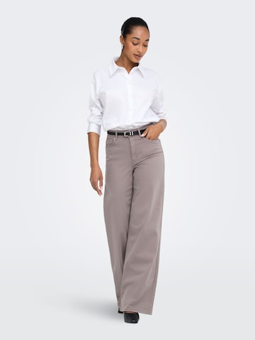 ONLY Wide Leg Jeans 'ONLMadison Blush' in Grau