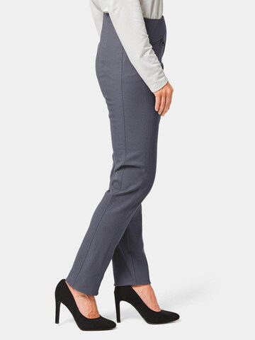 Goldner Slimfit Hose 'Louisa' in Grau