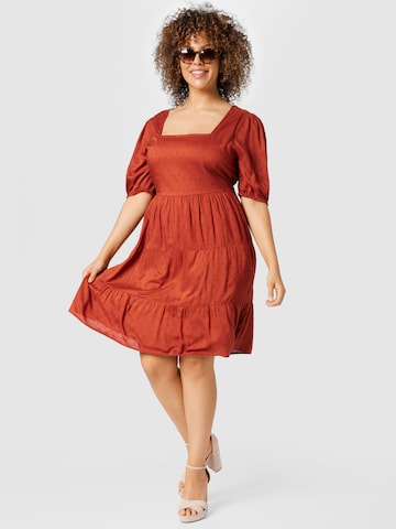 ABOUT YOU Curvy Dress 'Sina' in Brown